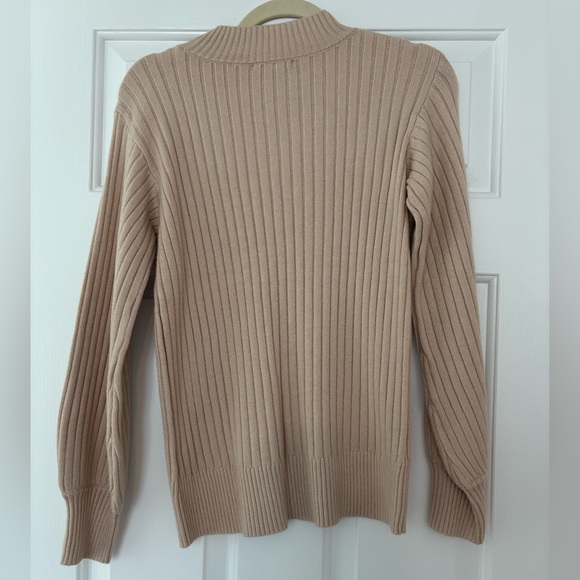Staccato Ribbed Tan Sweater - Picture 3 of 4
